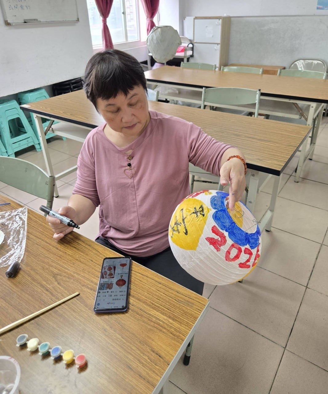 燈籠彩繪手作
